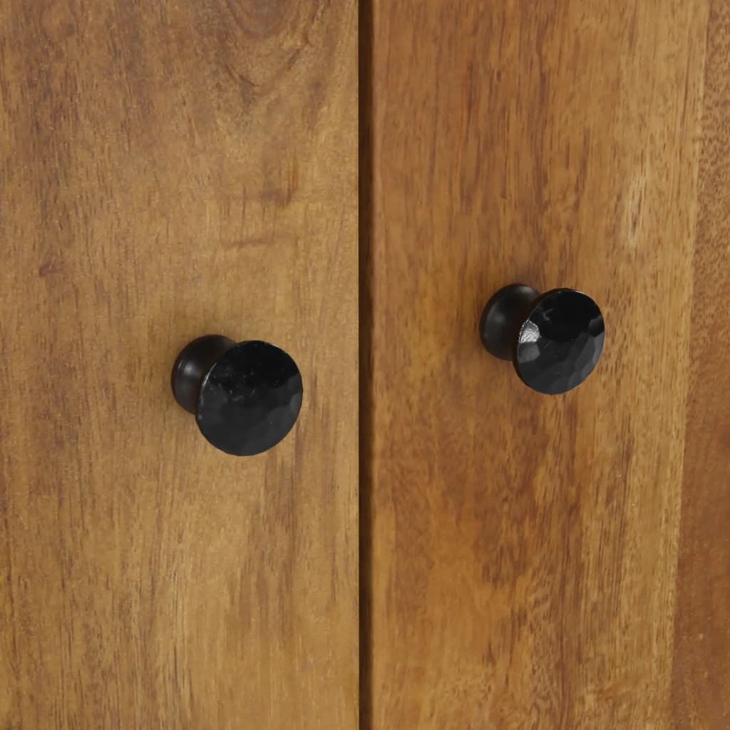2-delige Badkamermeubelset massief mangohout is nu te koop bij PeponiXL, paradijselijk wonen!