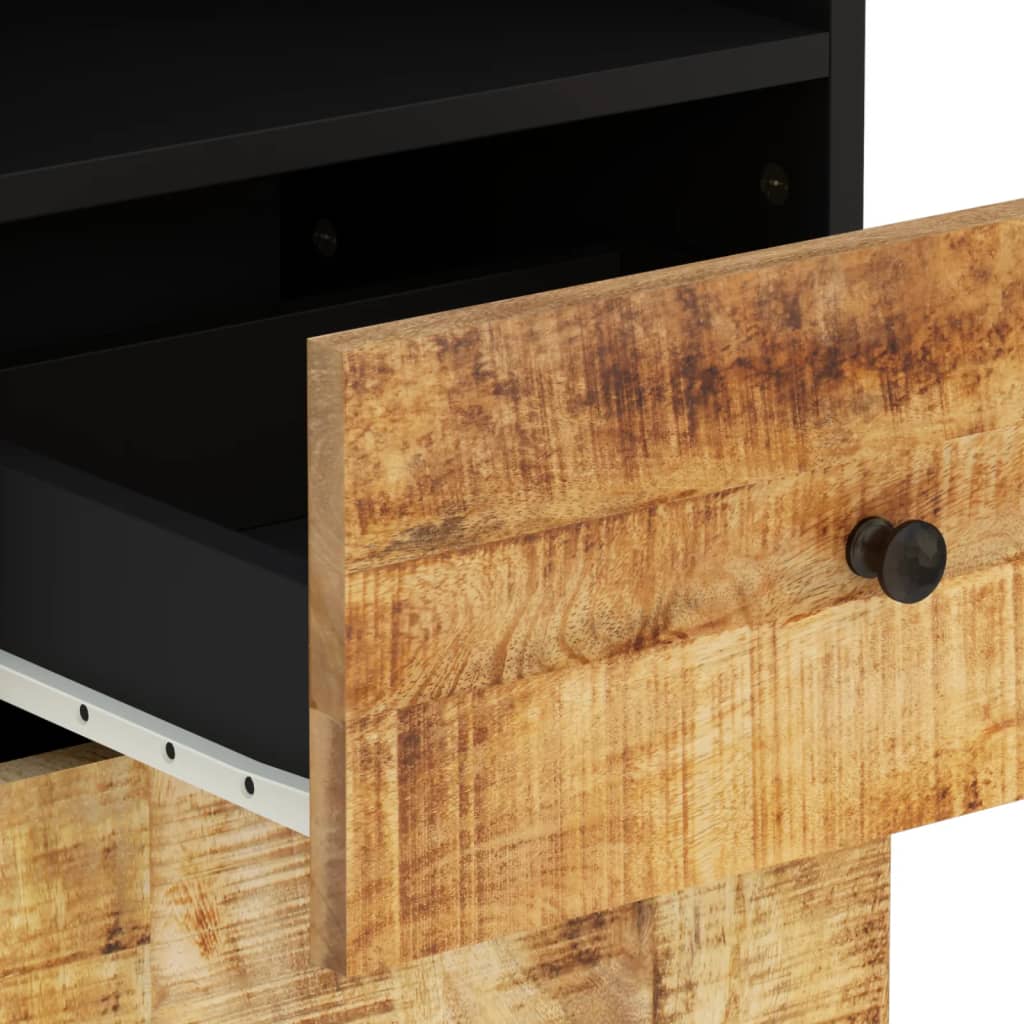 4-delige Badkamermeubelset massief mangohout is nu te koop bij PeponiXL, paradijselijk wonen!