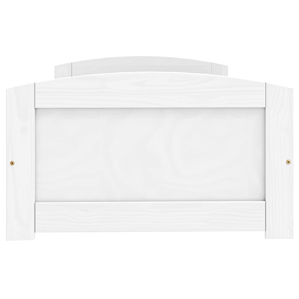 Slaapbank met 2 lades IRUN 90x200 cm massief grenenhout wit is nu te koop bij PeponiXL, paradijselijk wonen!