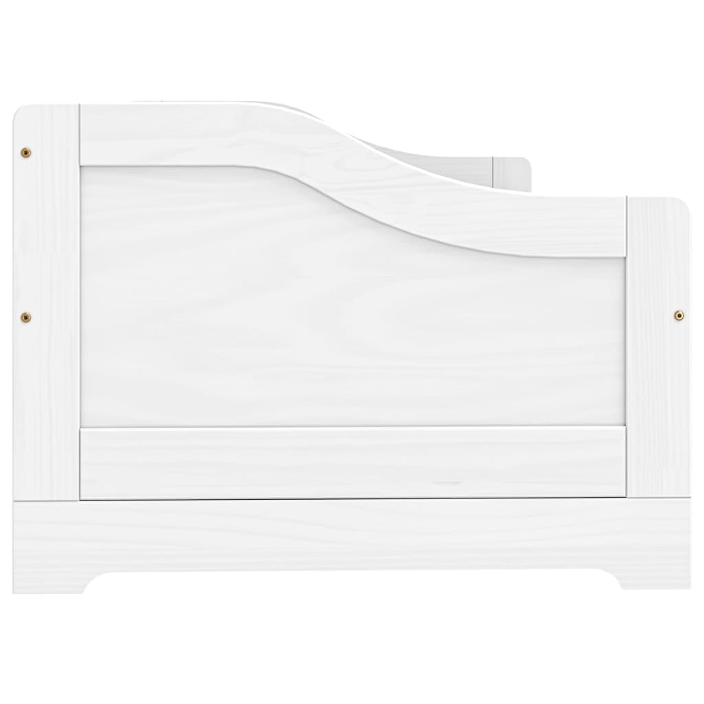 Slaapbank met 3 lades IRUN 90x200 cm massief grenenhout wit is nu te koop bij PeponiXL, paradijselijk wonen!