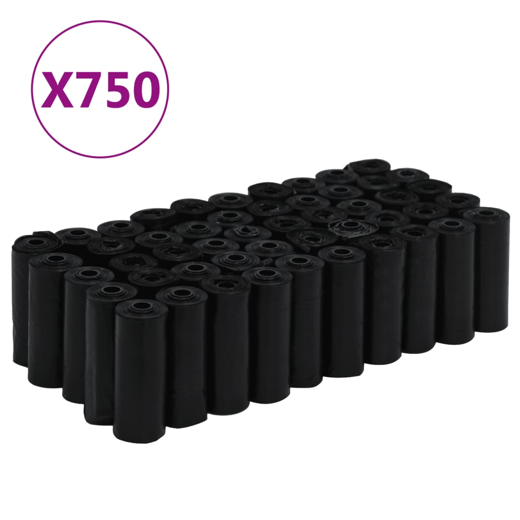 Hondenpoepzakjes 750 st 30x20 cm polyetheen zwart is nu te koop bij PeponiXL, paradijselijk wonen!