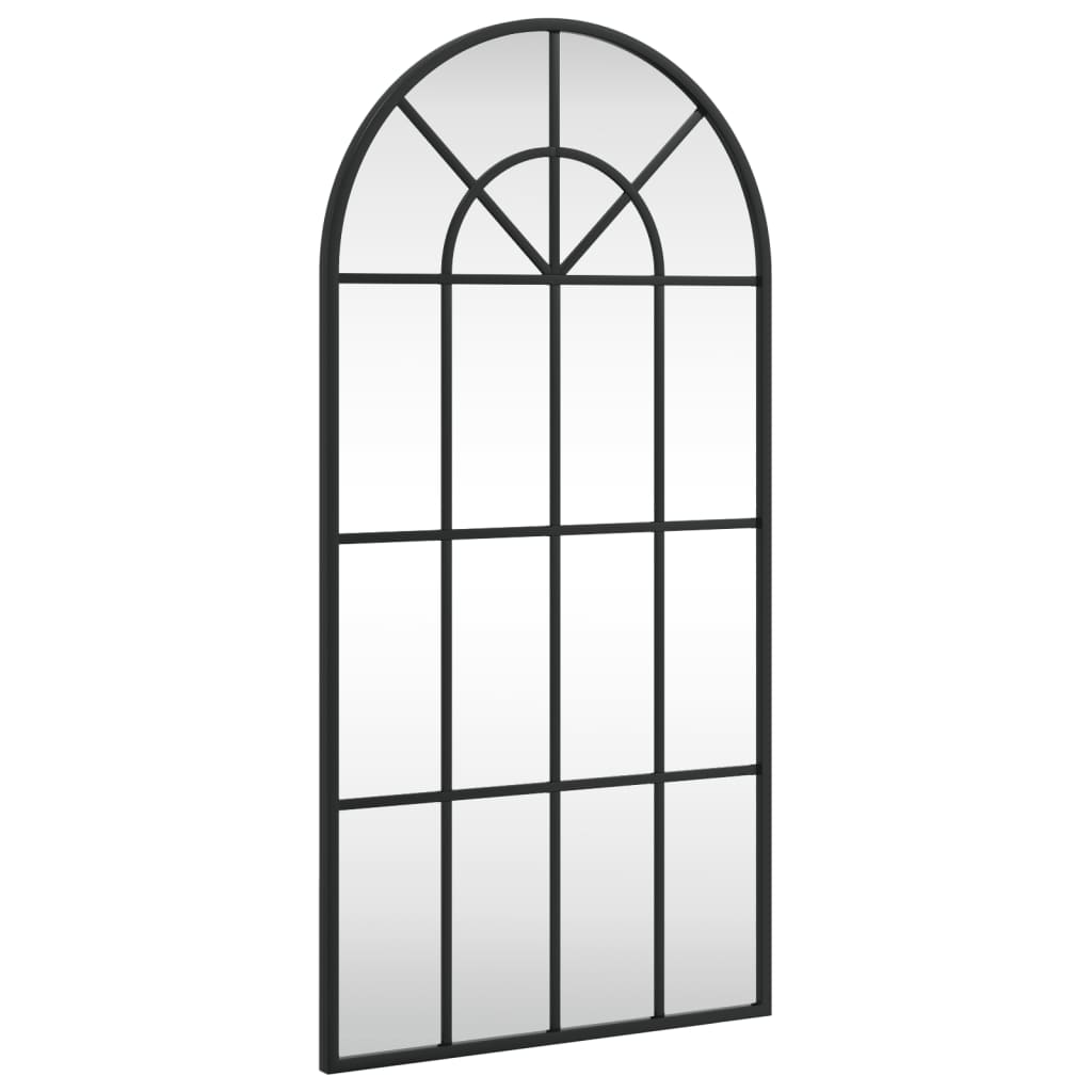 Wandspiegel boog 40x80 cm ijzer zwart is nu te koop bij PeponiXL, paradijselijk wonen!