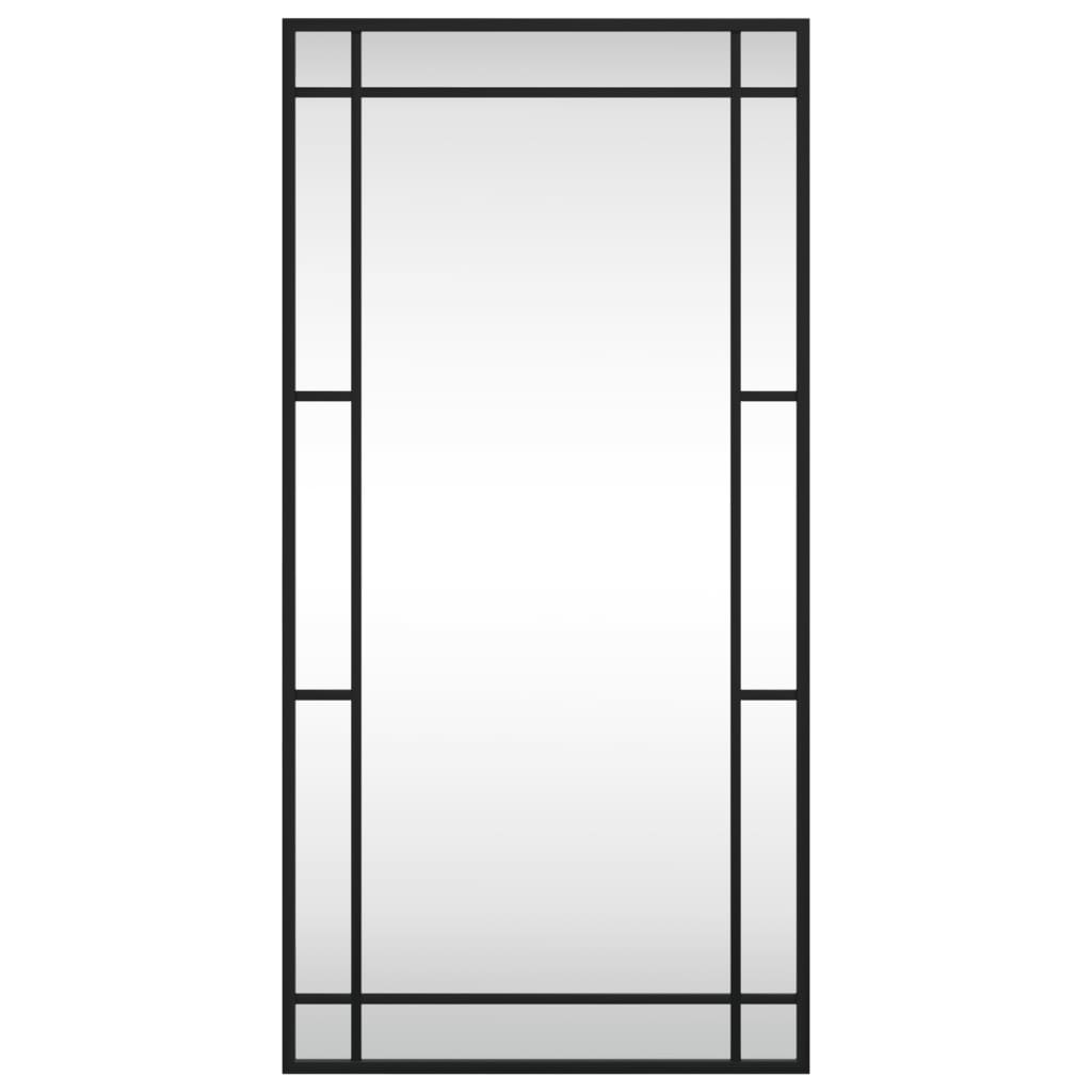 Wandspiegel rechthoekig 40x80 cm ijzer zwart is nu te koop bij PeponiXL, paradijselijk wonen!