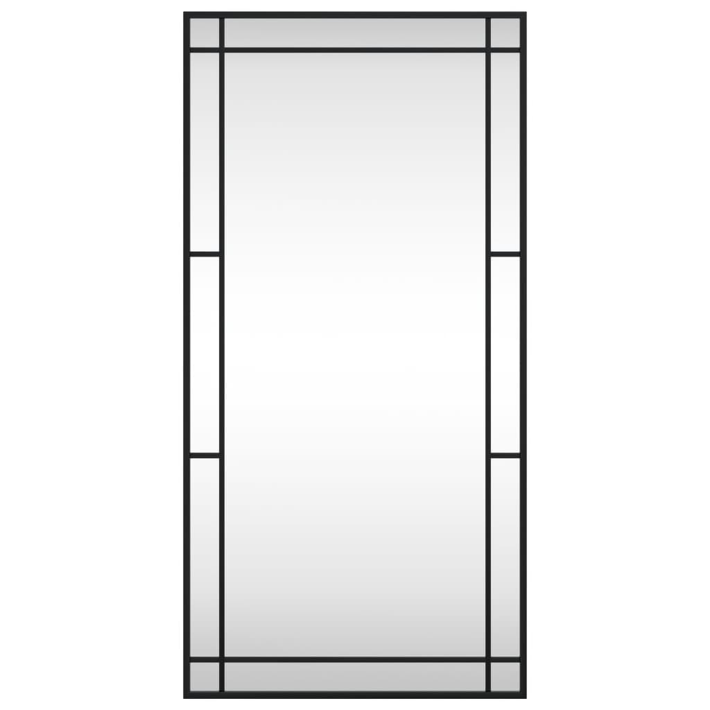 Wandspiegel rechthoekig 50x100 cm ijzer zwart is nu te koop bij PeponiXL, paradijselijk wonen!