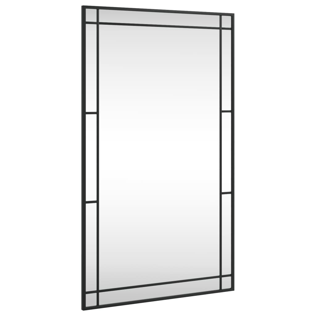 Wandspiegel rechthoekig 60x100 cm ijzer zwart is nu te koop bij PeponiXL, paradijselijk wonen!