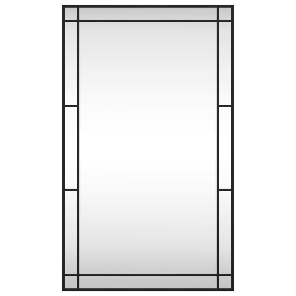Wandspiegel rechthoekig 60x100 cm ijzer zwart is nu te koop bij PeponiXL, paradijselijk wonen!