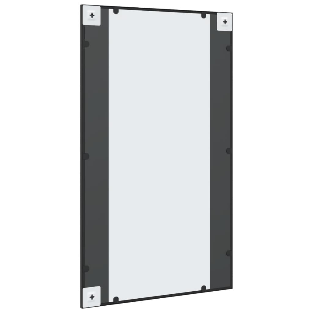 Wandspiegel rechthoekig 60x100 cm ijzer zwart is nu te koop bij PeponiXL, paradijselijk wonen!