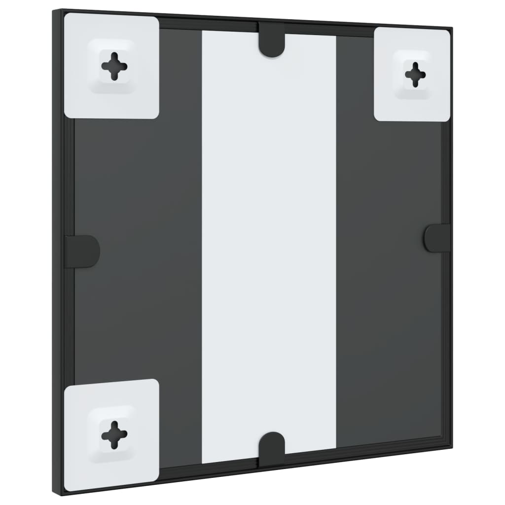 Wandspiegel vierkant 30x30 cm ijzer zwart is nu te koop bij PeponiXL, paradijselijk wonen!