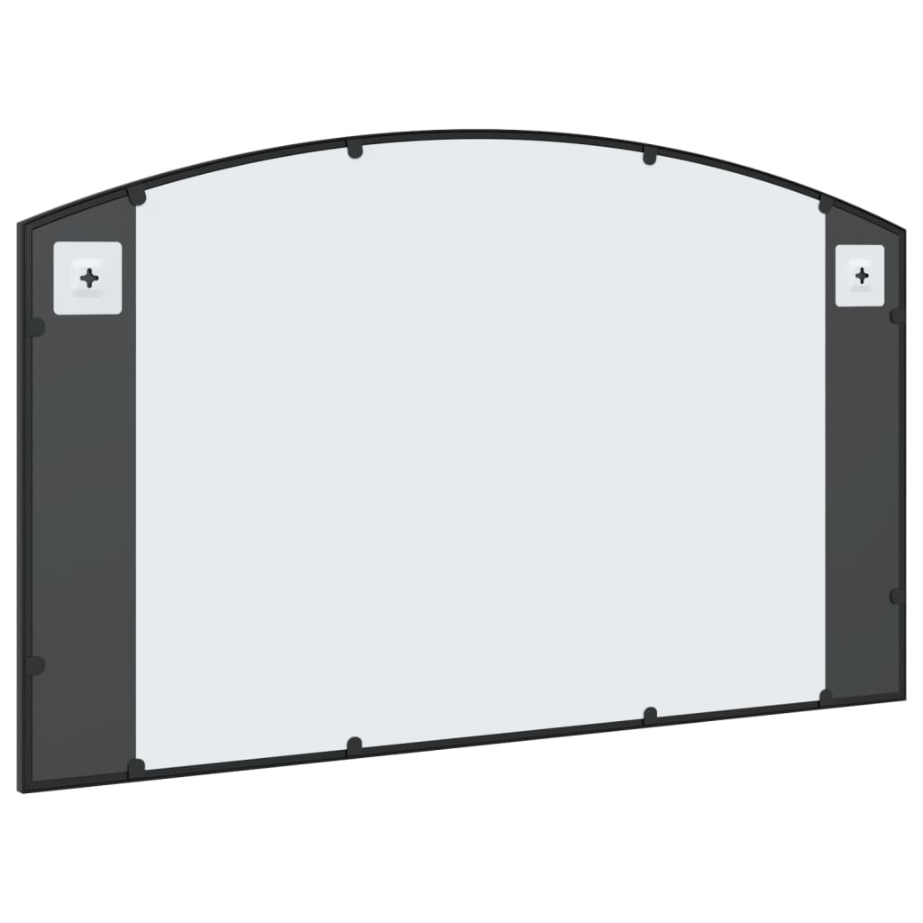 Wandspiegel boog 100x60 cm ijzer zwart is nu te koop bij PeponiXL, paradijselijk wonen!