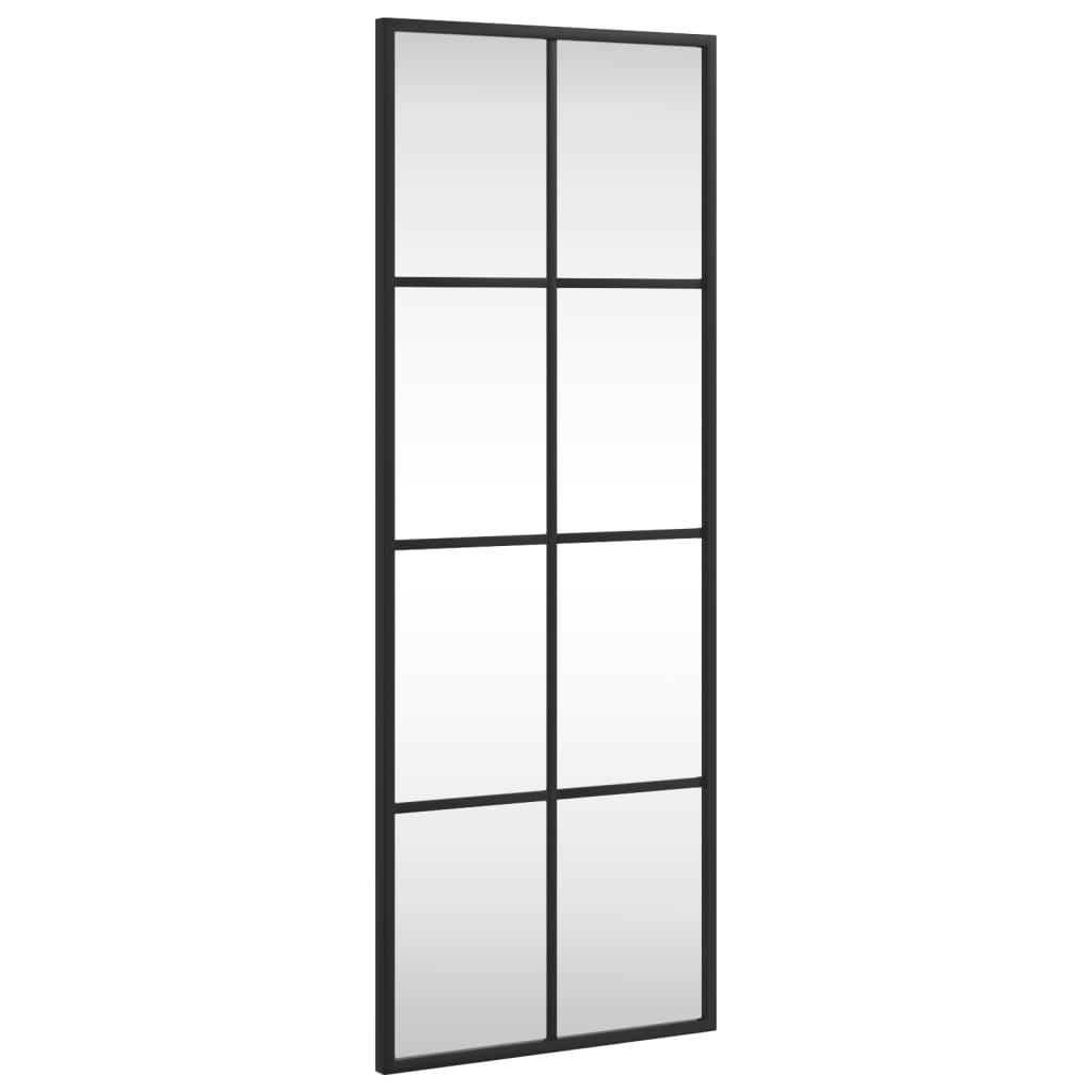 Wandspiegel rechthoekig 30x80 cm ijzer zwart is nu te koop bij PeponiXL, paradijselijk wonen!