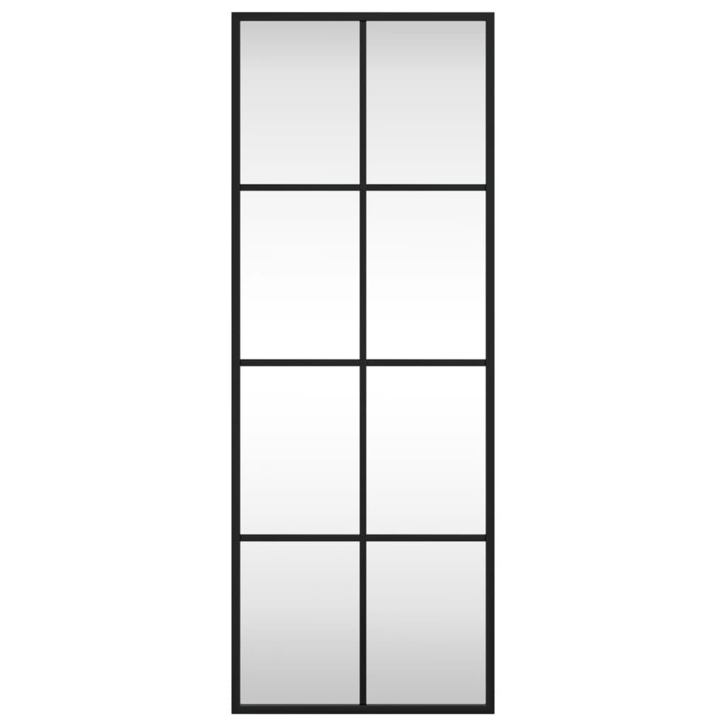 Wandspiegel rechthoekig 30x80 cm ijzer zwart is nu te koop bij PeponiXL, paradijselijk wonen!