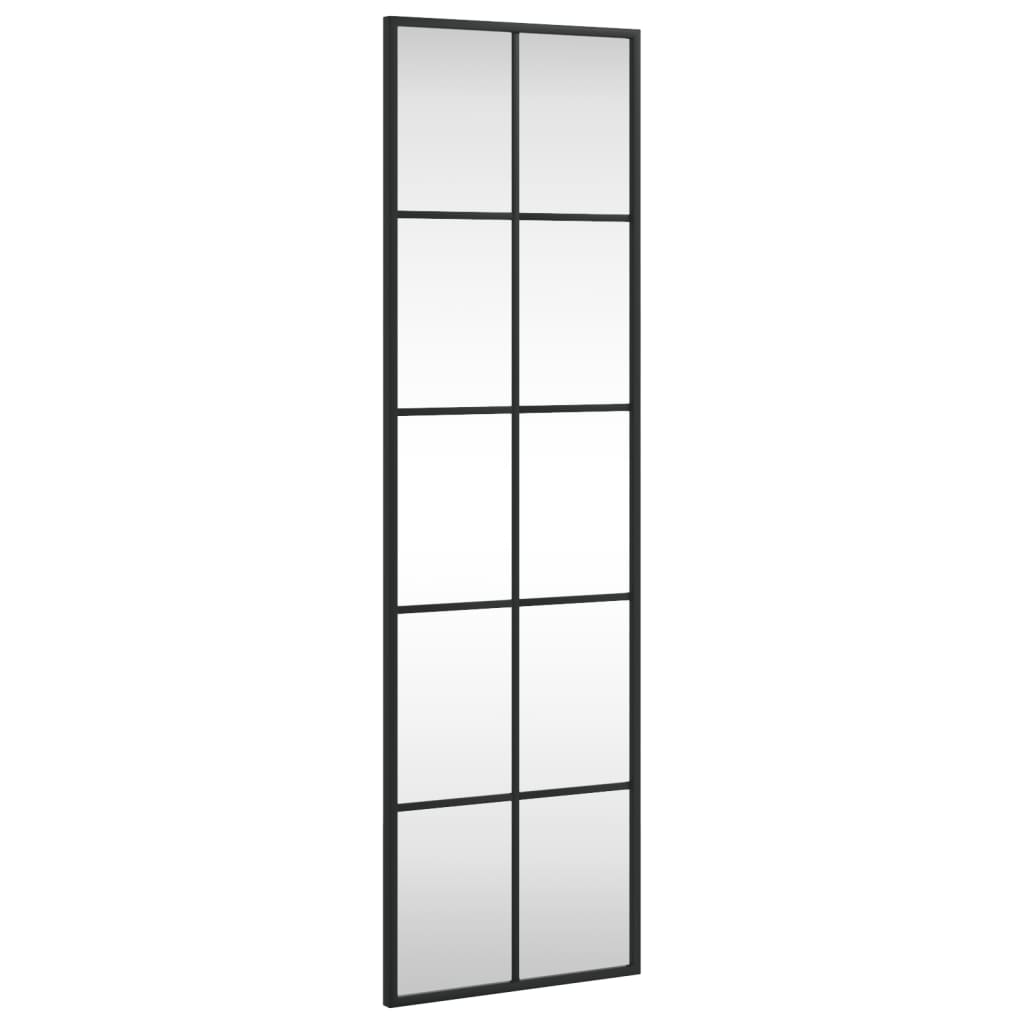 Wandspiegel rechthoekig 30x100 cm ijzer zwart is nu te koop bij PeponiXL, paradijselijk wonen!
