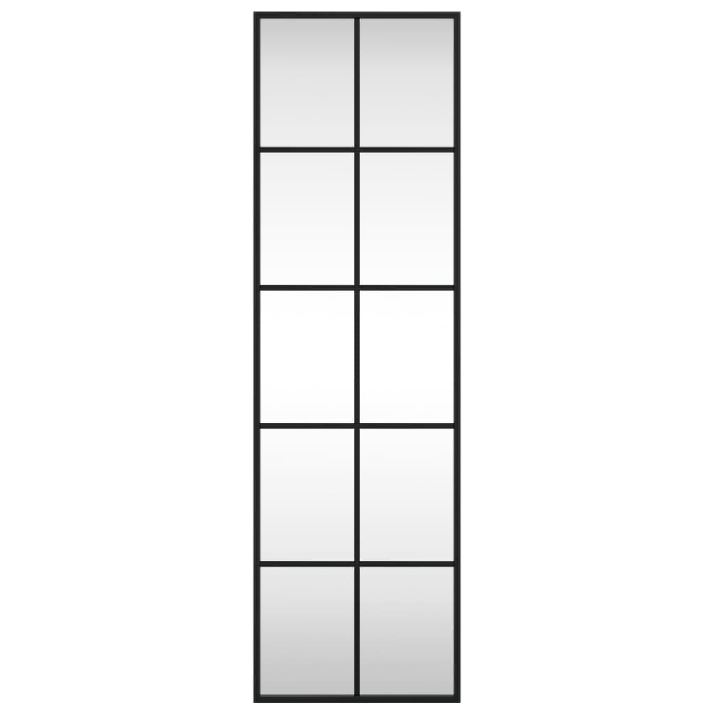 Wandspiegel rechthoekig 30x100 cm ijzer zwart is nu te koop bij PeponiXL, paradijselijk wonen!