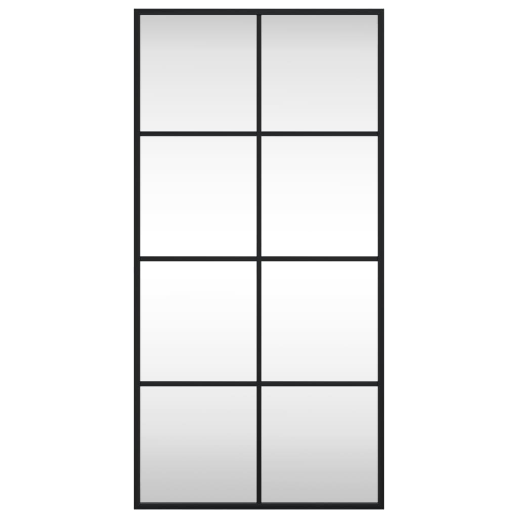 Wandspiegel rechthoekig 40x80 cm ijzer zwart is nu te koop bij PeponiXL, paradijselijk wonen!