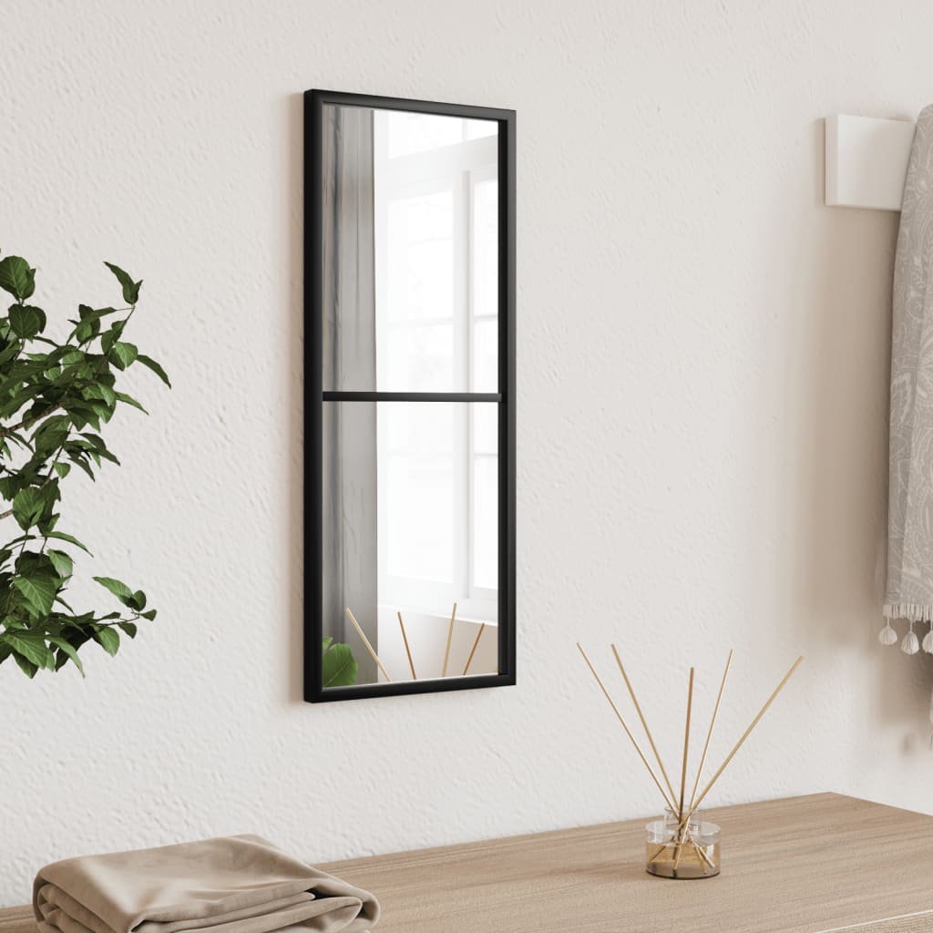 Wandspiegel rechthoekig 20x50 cm ijzer zwart is nu te koop bij PeponiXL, paradijselijk wonen!