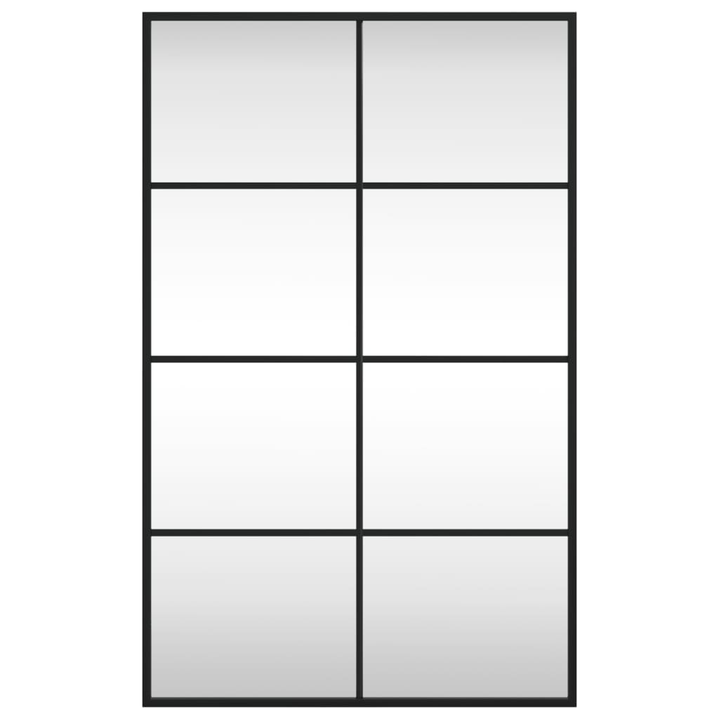 Wandspiegel rechthoekig 50x80 cm ijzer zwart is nu te koop bij PeponiXL, paradijselijk wonen!