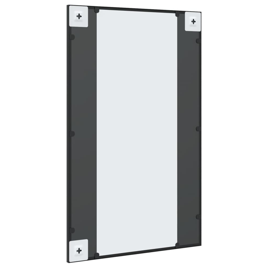 Wandspiegel rechthoekig 50x80 cm ijzer zwart is nu te koop bij PeponiXL, paradijselijk wonen!