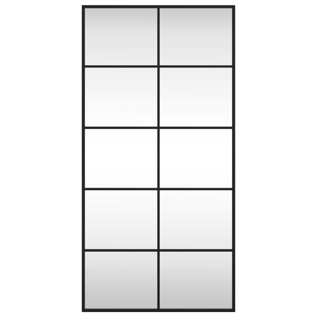 Wandspiegel rechthoekig 50x100 cm ijzer zwart is nu te koop bij PeponiXL, paradijselijk wonen!