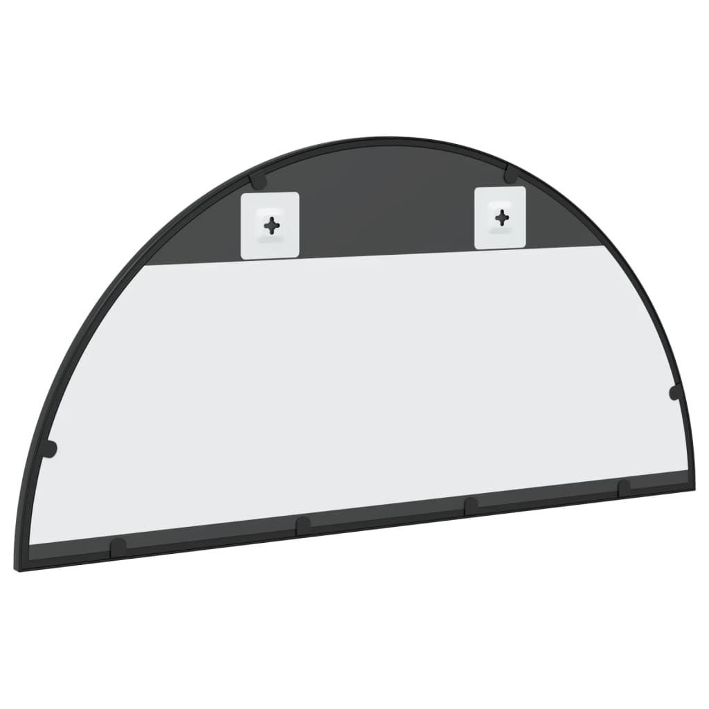 Wandspiegel boog 80x40 cm ijzer zwart is nu te koop bij PeponiXL, paradijselijk wonen!