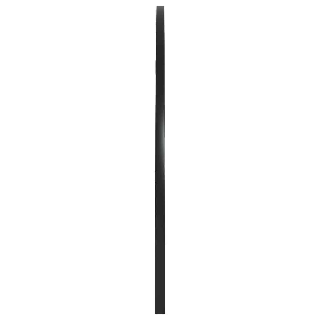 Wandspiegel boog 100x50 cm ijzer zwart is nu te koop bij PeponiXL, paradijselijk wonen!