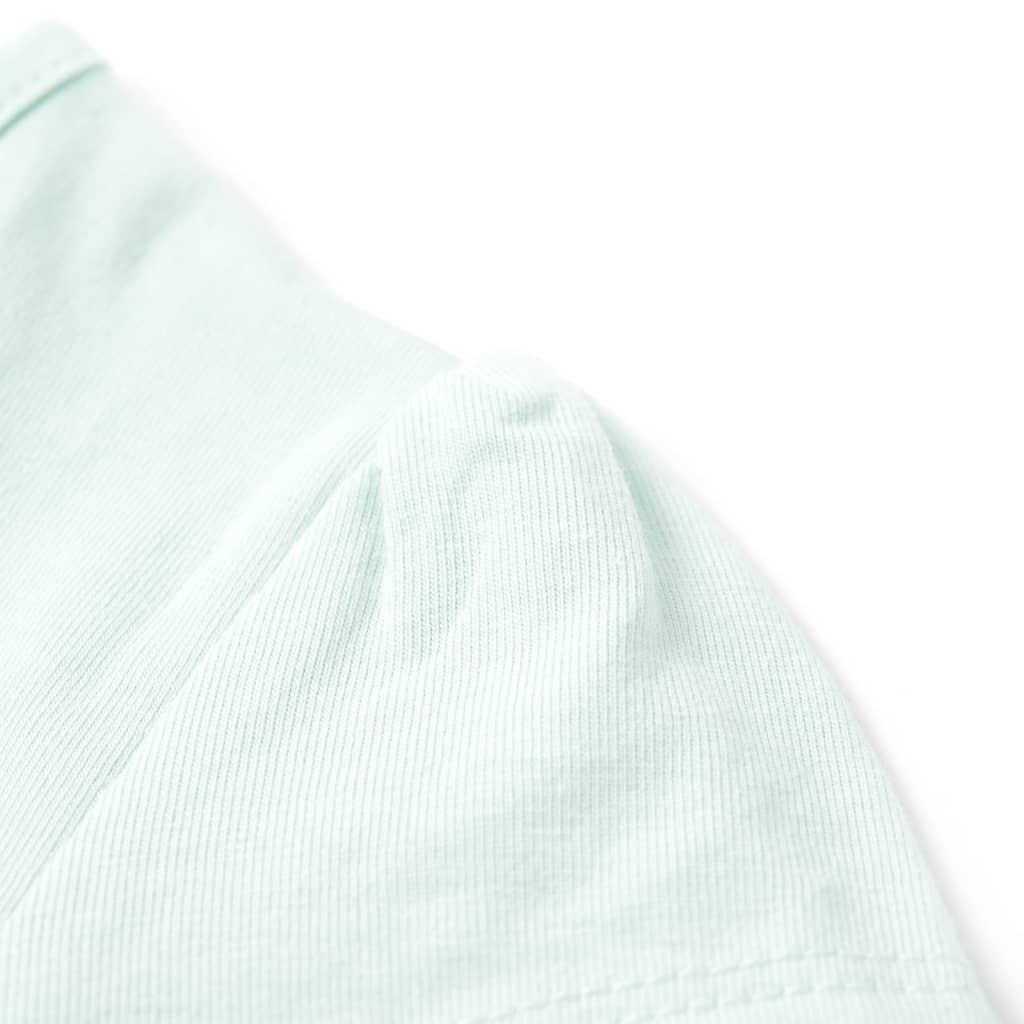 Kindershirt 104 lichtmintkleurig is nu te koop bij PeponiXL, paradijselijk wonen!