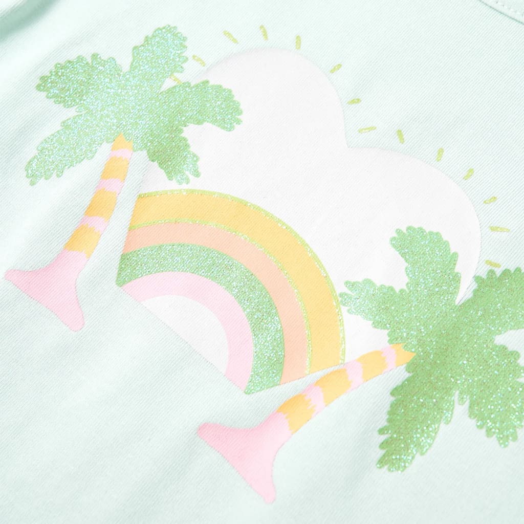 Kindershirt 116 lichtmint is nu te koop bij PeponiXL, paradijselijk wonen!