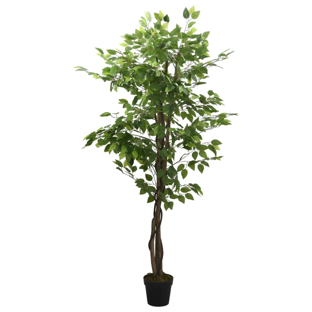 Kunstplant ficus 630 bladeren 120 cm groen is nu te koop bij PeponiXL, paradijselijk wonen!