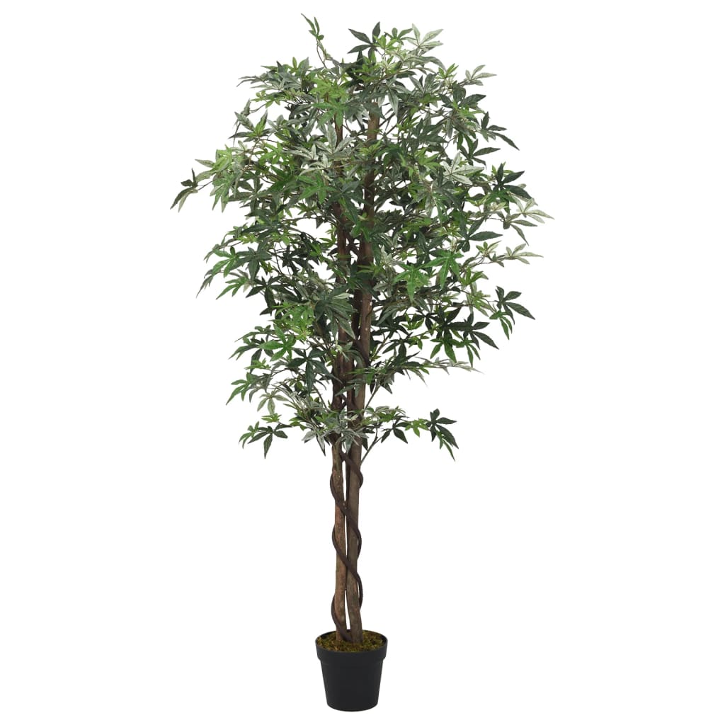 Kunstplant esdoornboom 504 bladeren 150 cm groen is nu te koop bij PeponiXL, paradijselijk wonen!