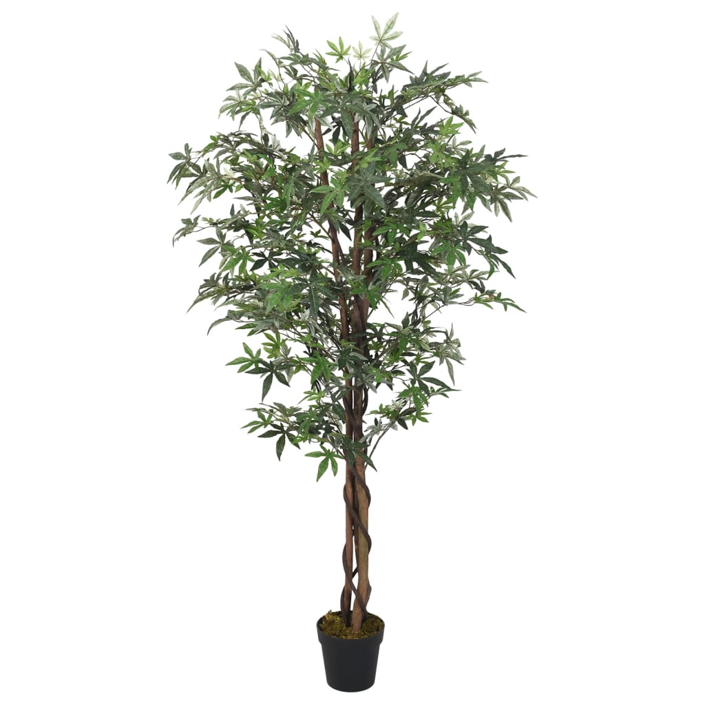 Kunstplant esdoornboom 504 bladeren 150 cm groen is nu te koop bij PeponiXL, paradijselijk wonen!