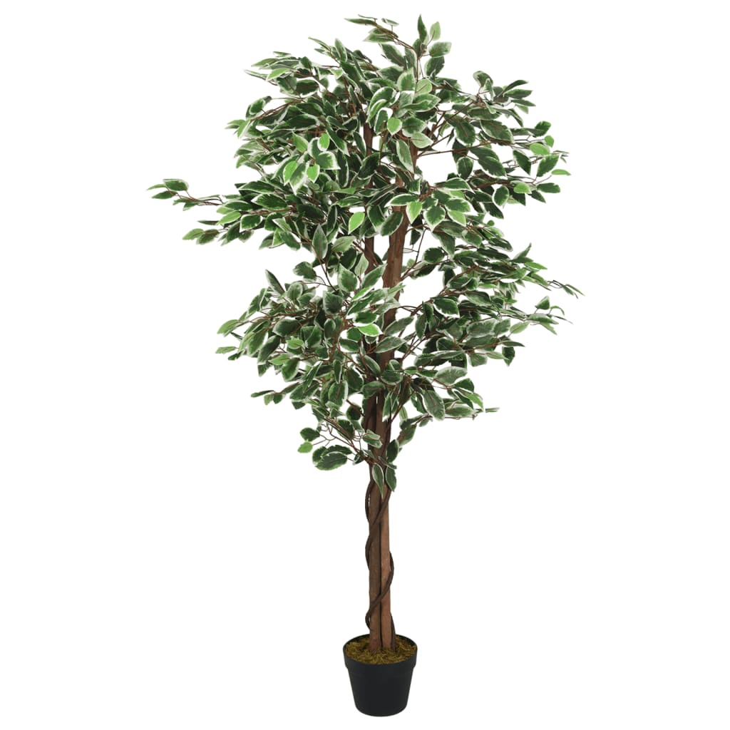 Kunstplant ficus 756 bladeren 150 cm groen is nu te koop bij PeponiXL, paradijselijk wonen!