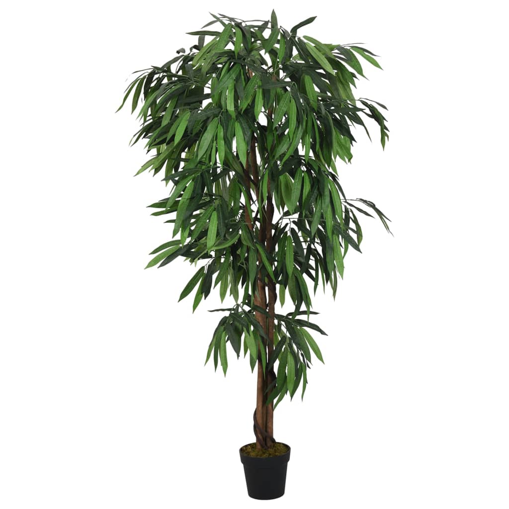 Kunstplant mangoboom 300 bladeren 80 cm groen is nu te koop bij PeponiXL, paradijselijk wonen!