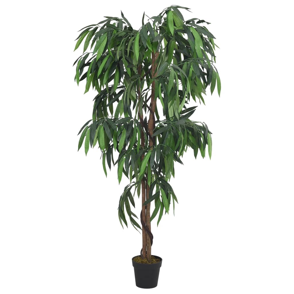 Kunstplant mangoboom 300 bladeren 80 cm groen is nu te koop bij PeponiXL, paradijselijk wonen!