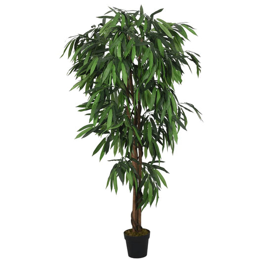 Kunstplant mangoboom 900 bladeren 180 cm groen is nu te koop bij PeponiXL, paradijselijk wonen!