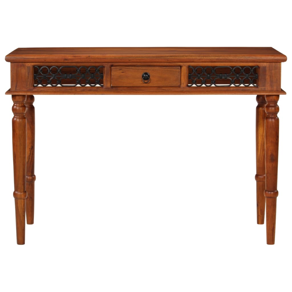 Bureau met lade 110x50x76 cm massief acaciahout is nu te koop bij PeponiXL, paradijselijk wonen!