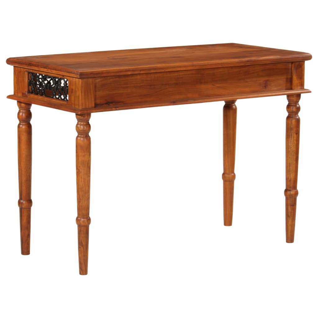 Bureau met lade 110x50x76 cm massief acaciahout is nu te koop bij PeponiXL, paradijselijk wonen!