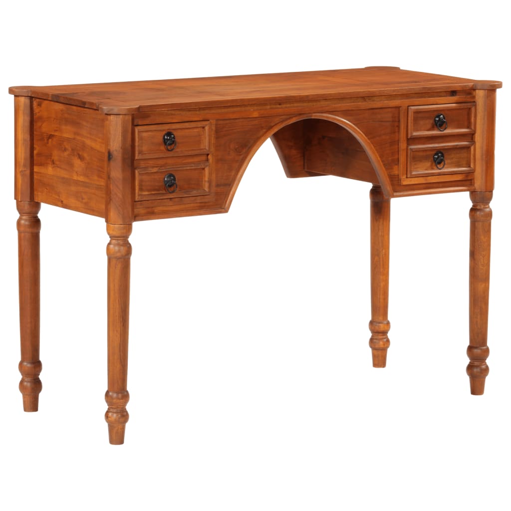 Bureau met lades 110x50x76 cm massief acaciahout is nu te koop bij PeponiXL, paradijselijk wonen!
