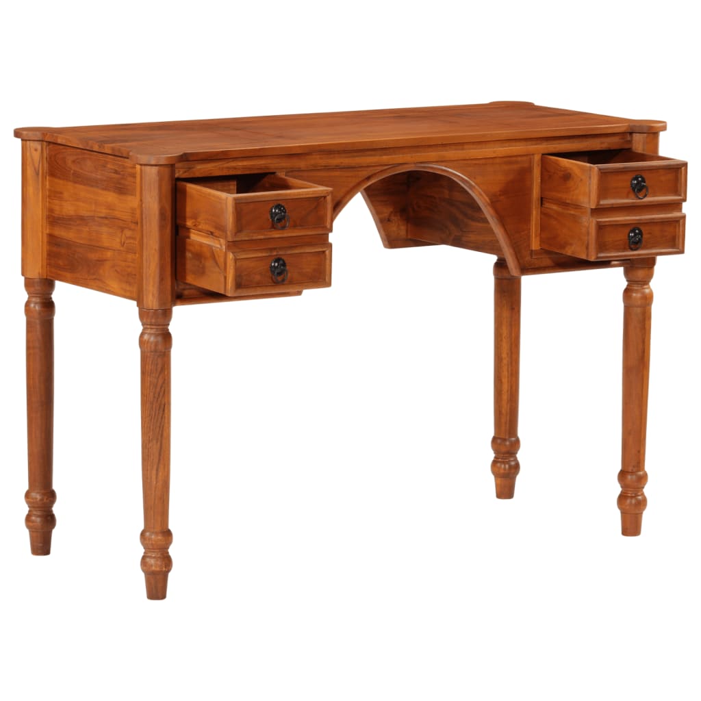 Bureau met lades 110x50x76 cm massief acaciahout is nu te koop bij PeponiXL, paradijselijk wonen!
