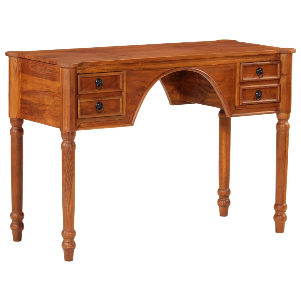 Bureau met lades 110x50x76 cm massief acaciahout is nu te koop bij PeponiXL, paradijselijk wonen!