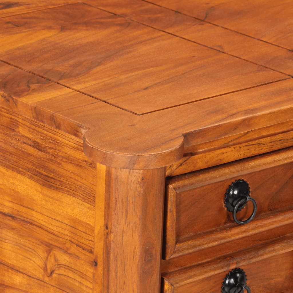 Bureau met lades 110x50x76 cm massief acaciahout is nu te koop bij PeponiXL, paradijselijk wonen!