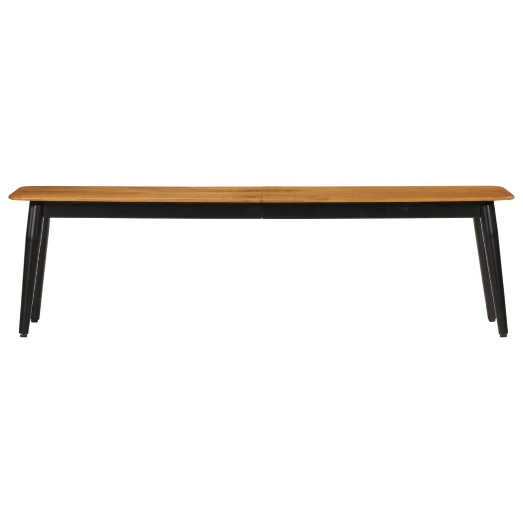 Bankje 160x40x45 cm massief mangohout en ijzer is nu te koop bij PeponiXL, paradijselijk wonen!