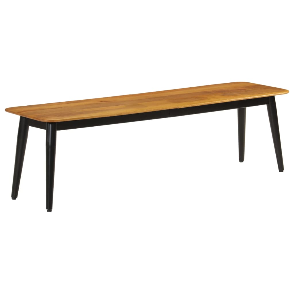 Bankje 160x40x45 cm massief mangohout en ijzer is nu te koop bij PeponiXL, paradijselijk wonen!