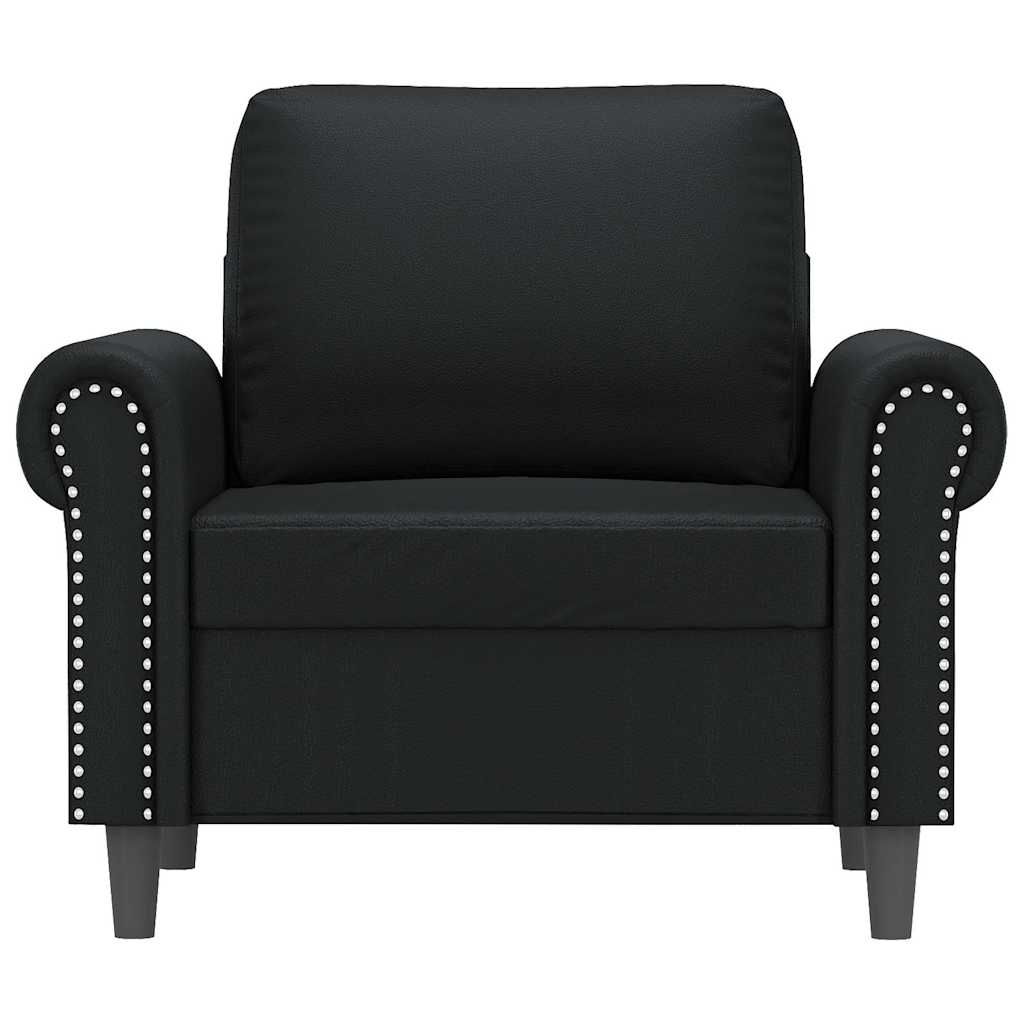 Fauteuil 60 cm kunstleer zwart is nu te koop bij PeponiXL, paradijselijk wonen!