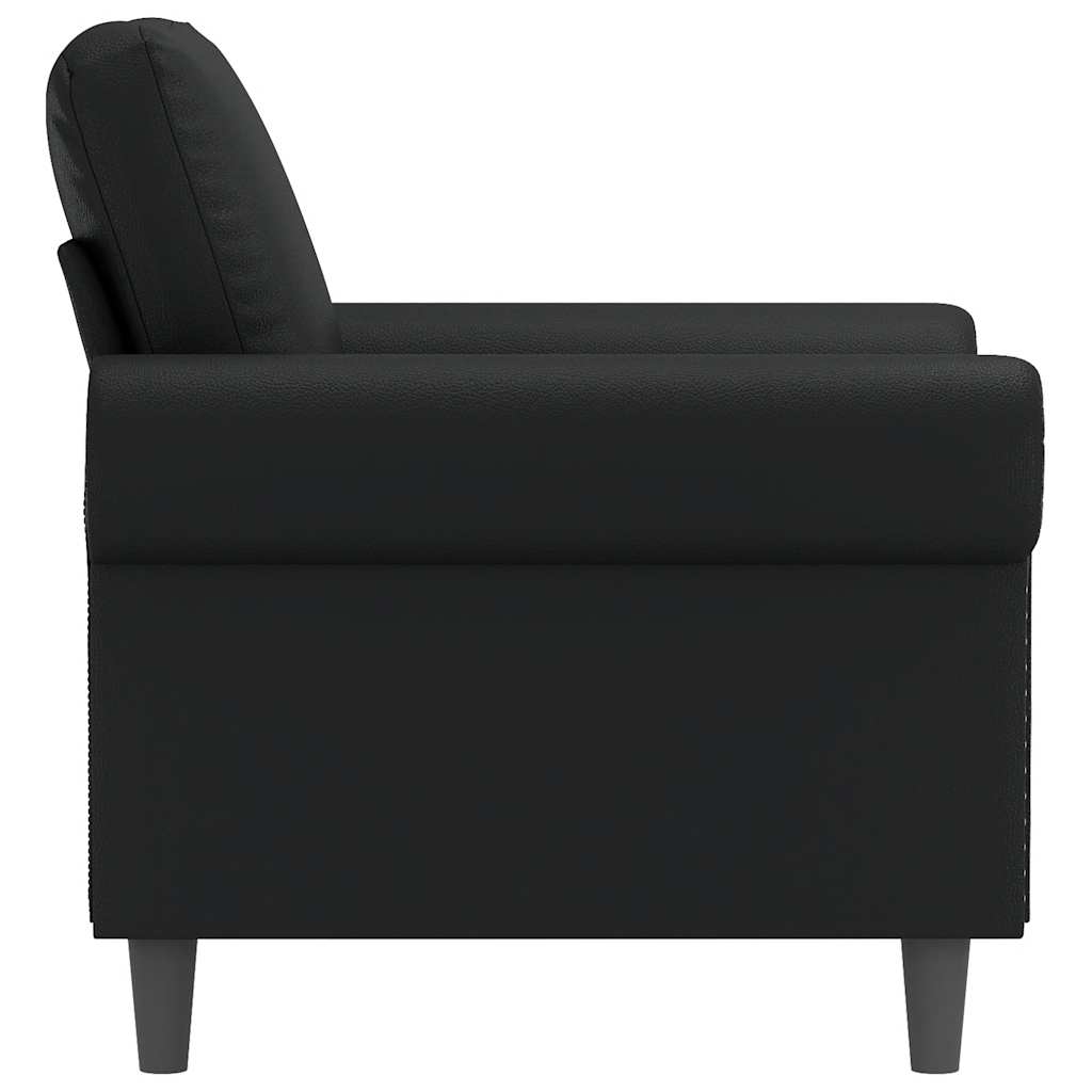 Fauteuil 60 cm kunstleer zwart is nu te koop bij PeponiXL, paradijselijk wonen!
