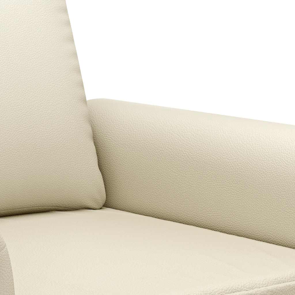 Fauteuil 60 cm kunstleer crèmekleurig is nu te koop bij PeponiXL, paradijselijk wonen!