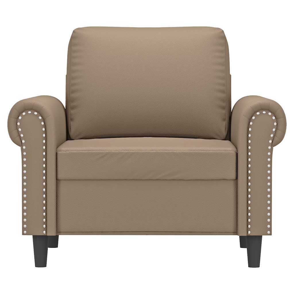Fauteuil 60 cm kunstleer cappuccinokleurig is nu te koop bij PeponiXL, paradijselijk wonen!