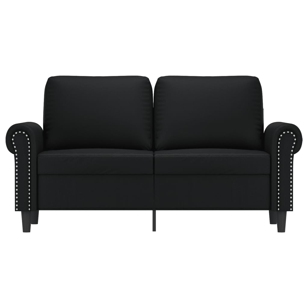 Tweezitsbank 120 cm kunstleer zwart is nu te koop bij PeponiXL, paradijselijk wonen!