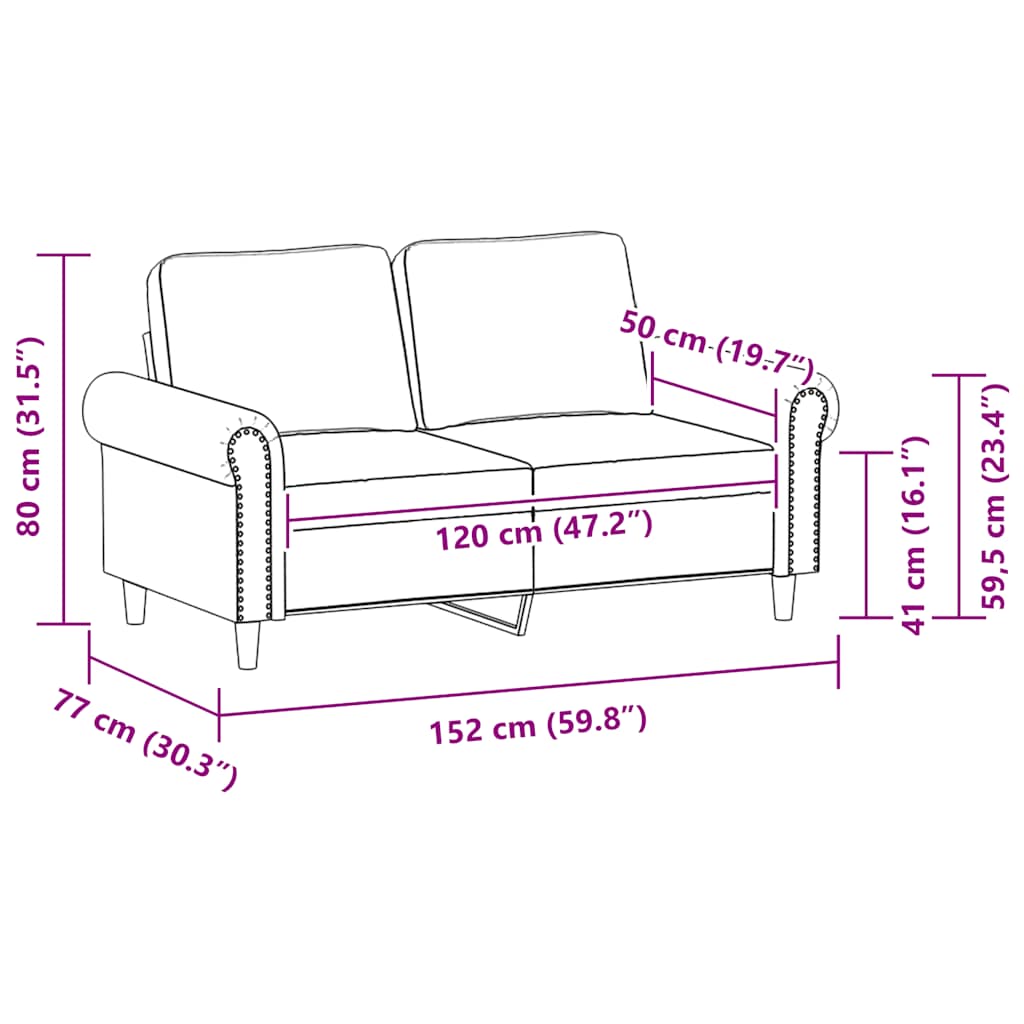 Tweezitsbank 120 cm kunstleer zwart is nu te koop bij PeponiXL, paradijselijk wonen!