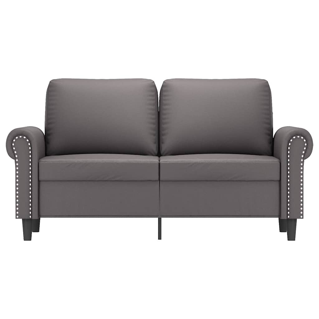 Tweezitsbank 120 cm kunstleer grijs is nu te koop bij PeponiXL, paradijselijk wonen!