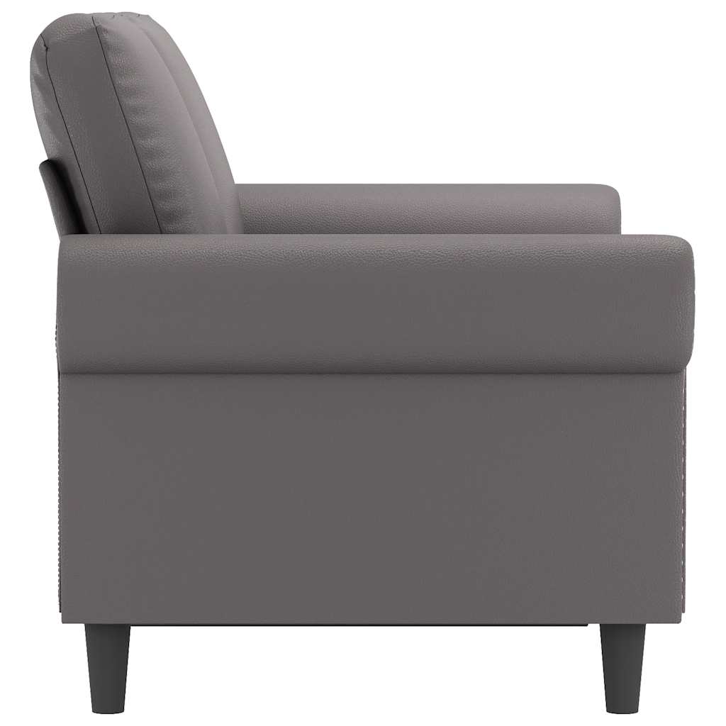 Tweezitsbank 120 cm kunstleer grijs is nu te koop bij PeponiXL, paradijselijk wonen!