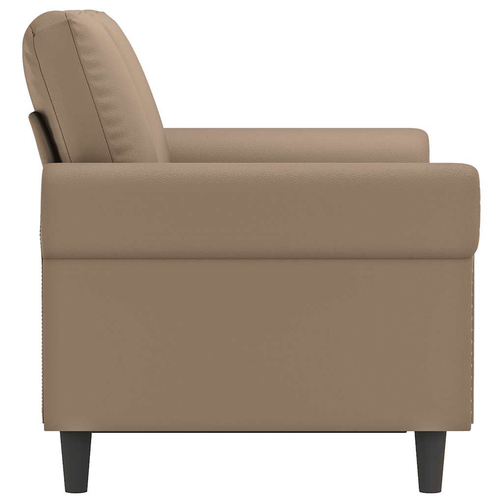 Tweezitsbank 120 cm kunstleer cappuccinokleurig is nu te koop bij PeponiXL, paradijselijk wonen!